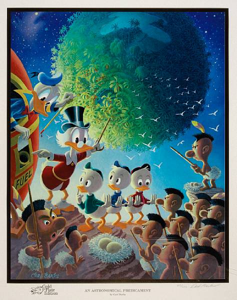 Appraisal: A Carl Barks Another Rainbow Gold Plate Edition lithograph An