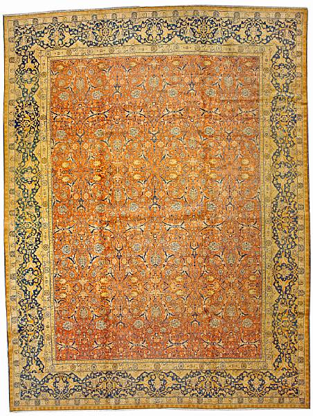 Appraisal: A Tabriz carpet Northwest Persia size approximately ft in x