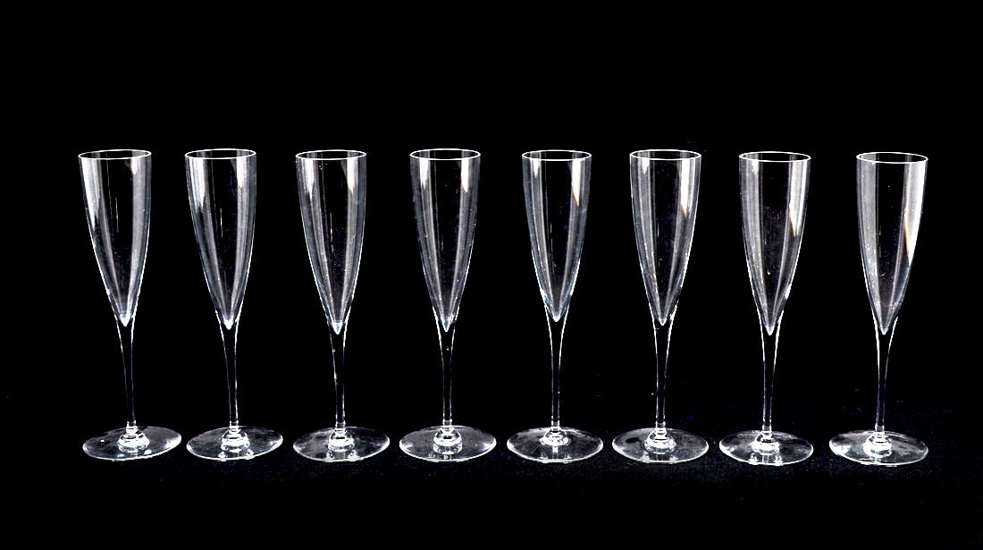 Appraisal: BACCARAT DOM PERIGNON CHAMPAGNE FLUTES Each '' h