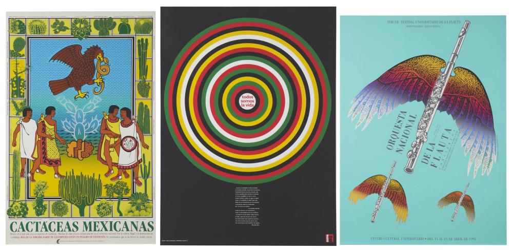 Appraisal: A group of Latin American posters Three works Todos Somos