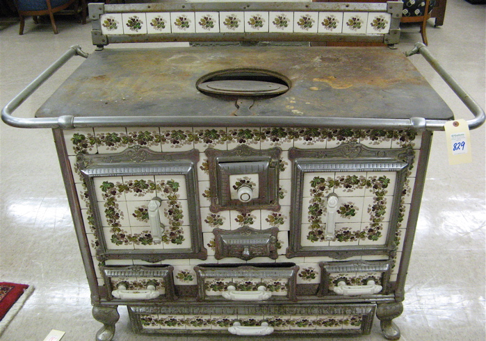 Appraisal: FRENCH TALISMAN WOOD-BURNING COOK STOVE attributed to Talisman Stove Co