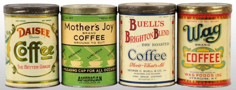 Appraisal: Lot of -Pound Coffee Tins Description Includes one for Wag