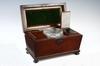 Appraisal: TEA CADDY - Early th C large English mahogany tea