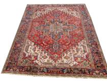 Appraisal: Antique Heriz C Early th Century A central medallion carpet