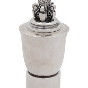 Appraisal: A Georg Jensen Silver Pepper Mill Design by Johan Rohde