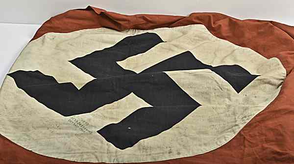 Appraisal: German WWII Party Banner Troop Signed Banner measures x with