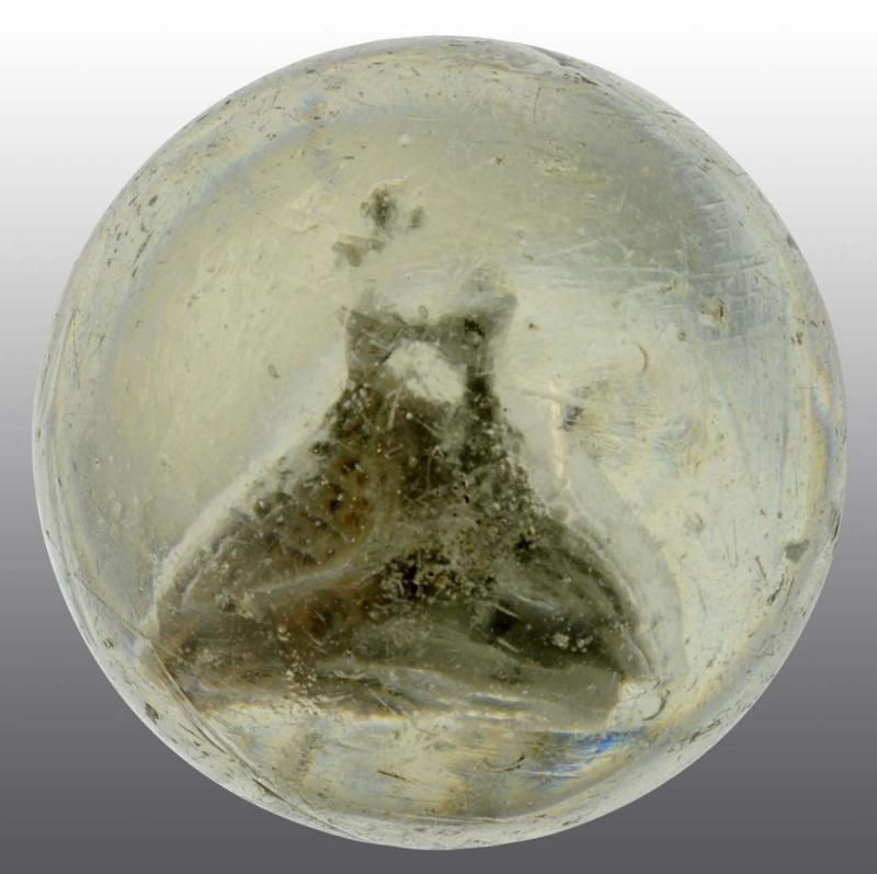 Appraisal: Sulphide Kissing Love Birds Marble Description Figure is well-centered but