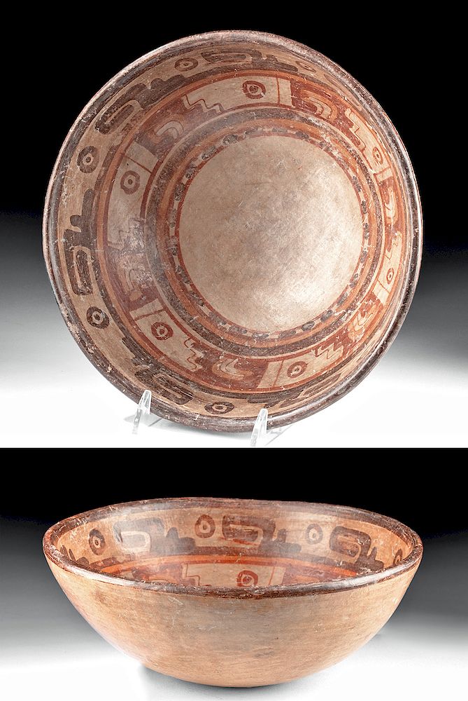 Appraisal: Maya Ulua Valley Polychrome Bowl Pre-Columbian Honduras Ulua Valley Maya