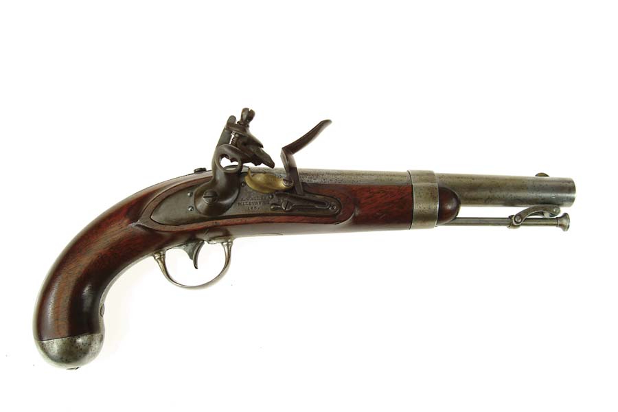 Appraisal: A WATERS MODEL FLINTLOCK PISTOL Cal Usual configuration with -