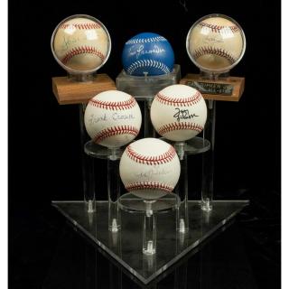 Appraisal: Six MLB Signed Balls Six MLB signed baseballs comprising Frank