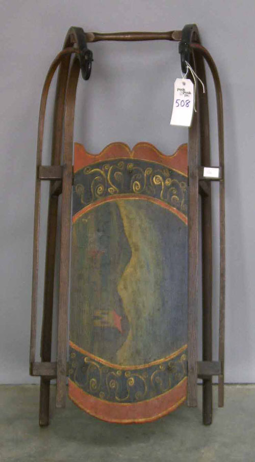 Appraisal: Painted sled th c