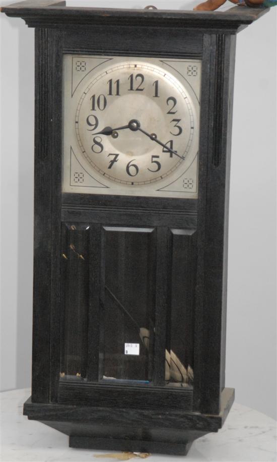 Appraisal: EBONIZED WALL CLOCK