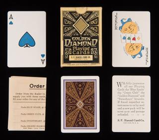 Appraisal: S F Hanzel Card Co Golden Diamond Playing Cards Chicago