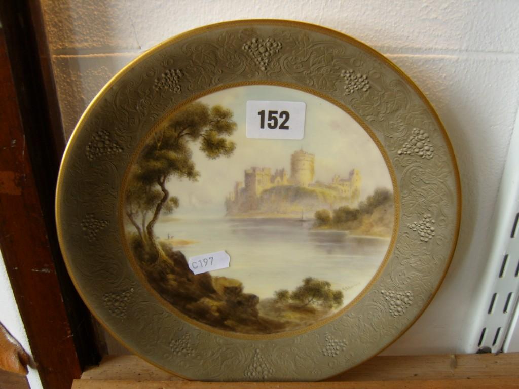 Appraisal: An early th century Royal Worcester dessert plate with central