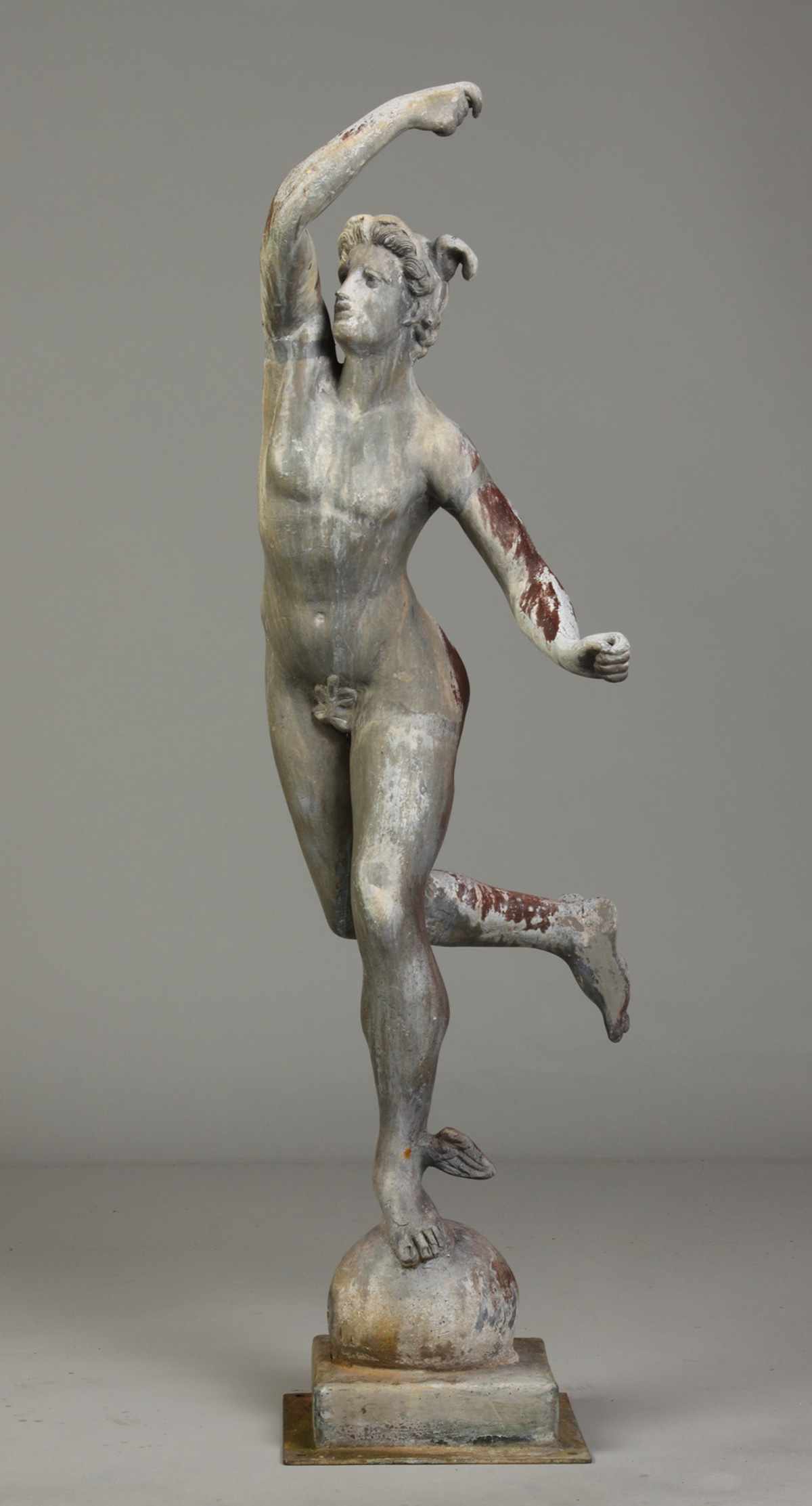 Appraisal: Zinc Statue of Mercury Very good Ht ''E