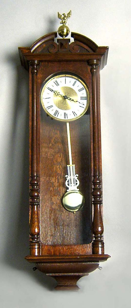 Appraisal: Oak regulator clock h