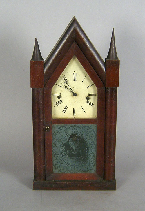 Appraisal: Ansonia steeple clock th c h