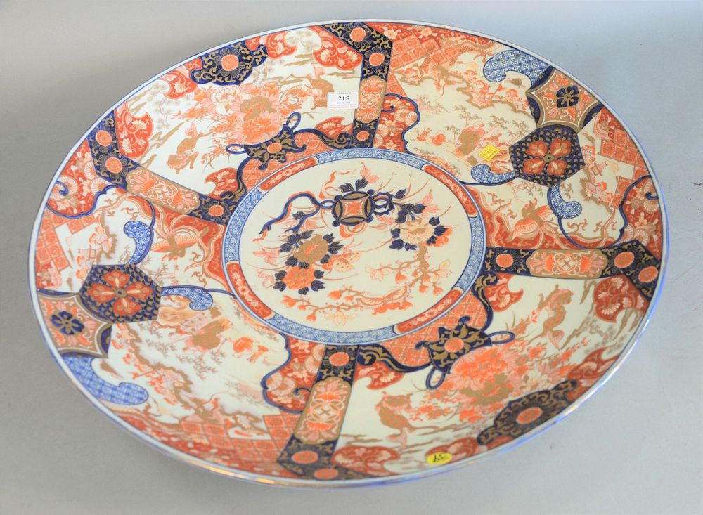 Appraisal: Large Japanese Imari charger th th C floral designs with