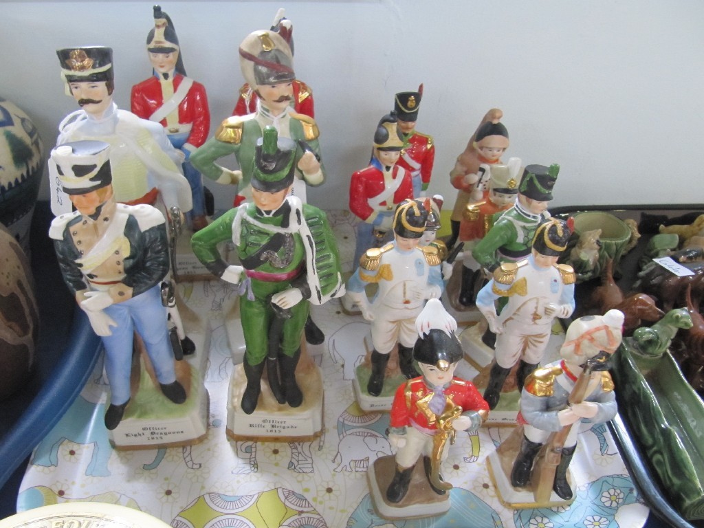 Appraisal: Lot of porcelain military figures