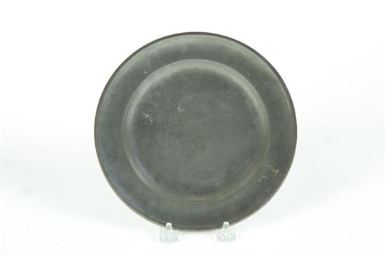 Appraisal: PEWTER PLATE Touch for Ashbil Griswold Meriden Connecticut - Jacobs