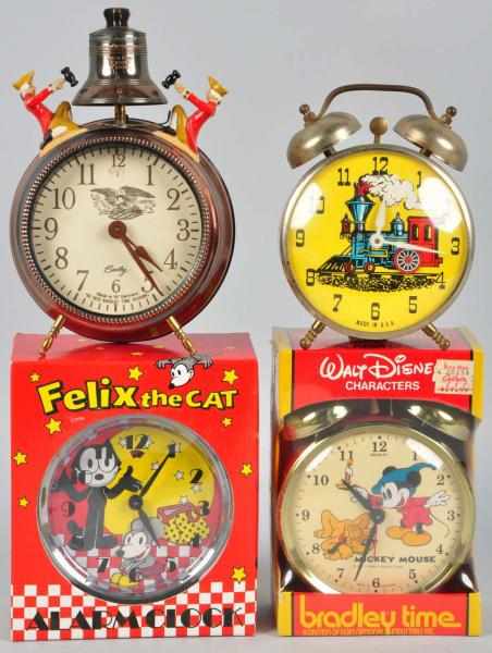 Appraisal: Lot of Contemporary Character Clocks Description Circa s to s