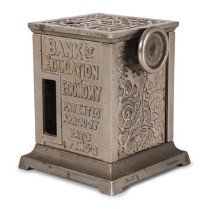 Appraisal: A Bank of Education and Economy Cast Iron Mechanical Bank