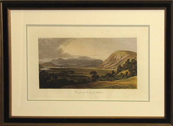 Appraisal: Four English framed scenic prints of the Grampian Mountains after