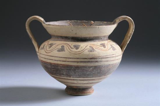 Appraisal: CYPRIOT BICHROME WARE AMPHORA Iron age circa - B C