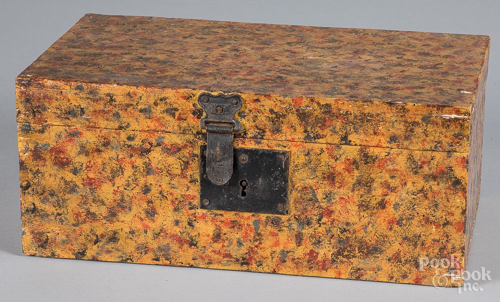 Appraisal: New England lock box New England lock box th c