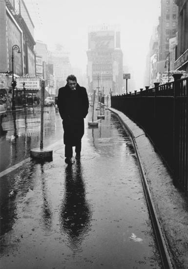 Appraisal: STOCK DENNIS - James Dean in Times Square Silver print