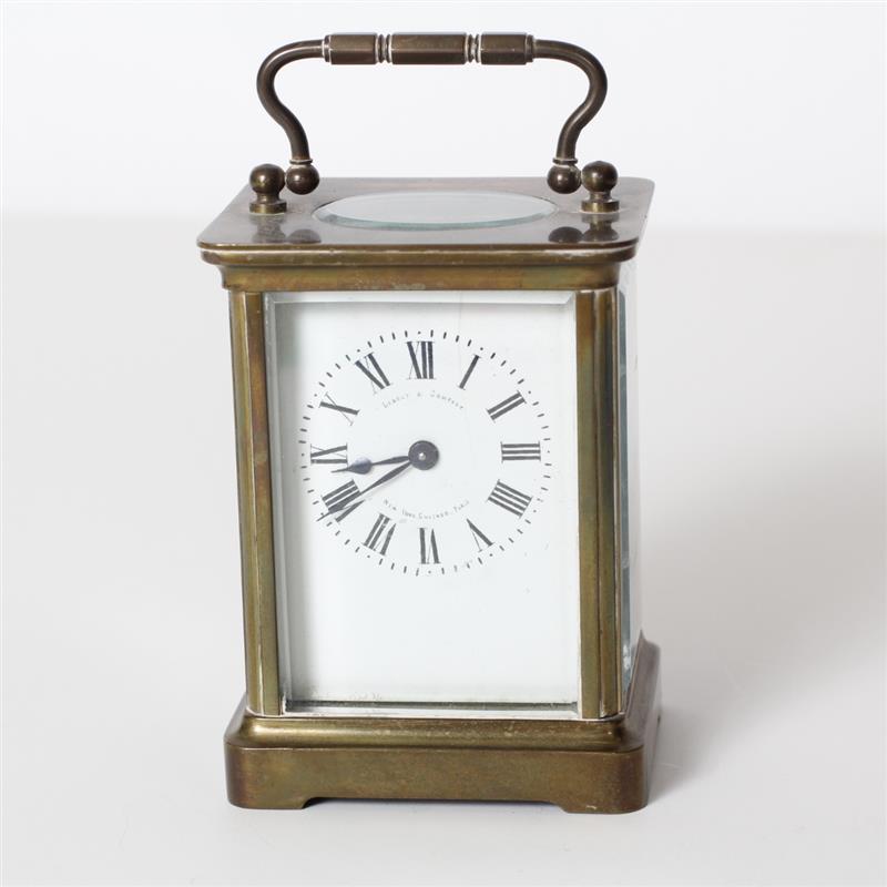 Appraisal: LeBolt Company French bronze carriage clock Made in France H