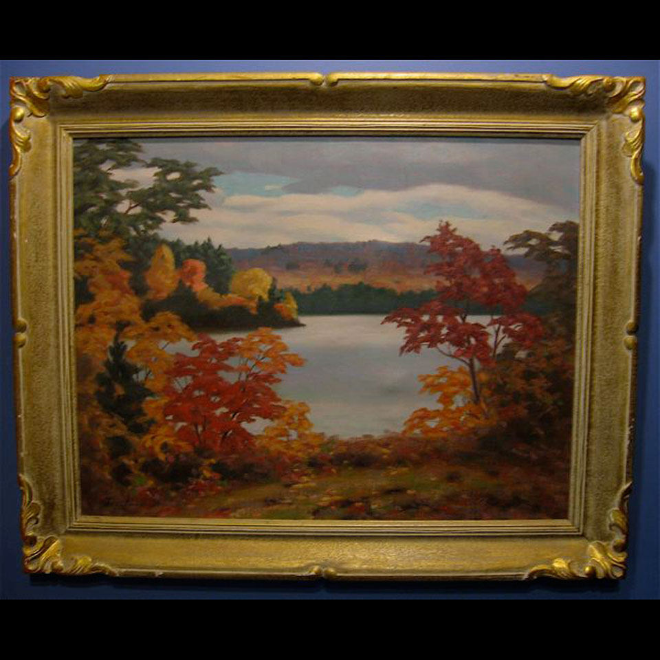 Appraisal: GEORGE THOMSON - CANADIAN COLOURFUL AUTUMN OIL ON CANVAS TITLED