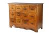 Appraisal: CHEST - Circa painted pine twelve drawer apothecary chest with