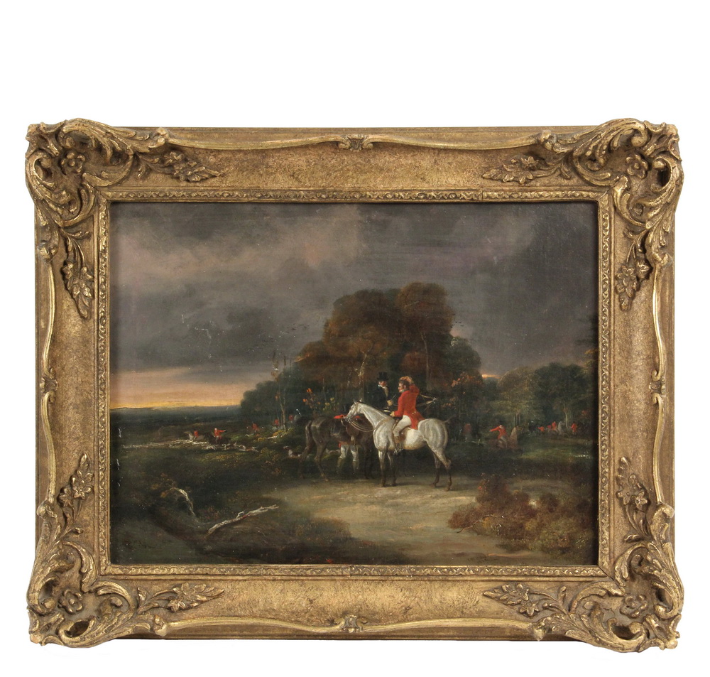 Appraisal: JAMES WILLIAM GILES UK - - Running the Hounds oil