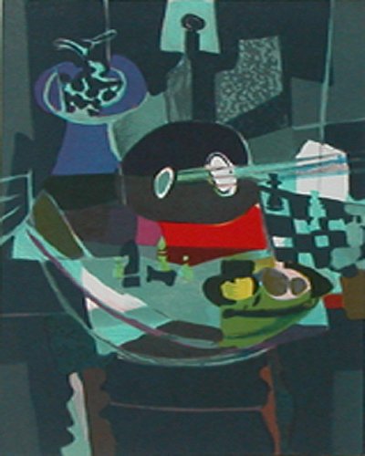 Appraisal: A still life in Mouly's signature style Artist Mouly Marcel