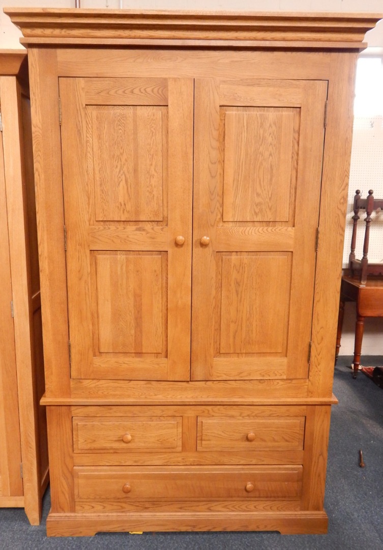 Appraisal: A light oak double wardrobe compactum width cm depth cm