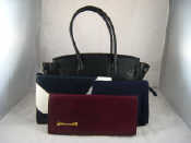 Appraisal: A mixed lot comprising a black leather hand bag together