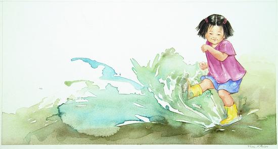 Appraisal: KLIROS Thea Splash Watercolor for What Can I Do in