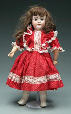 Appraisal: Walkure bisque head doll jointed composition body fixed brown eyes