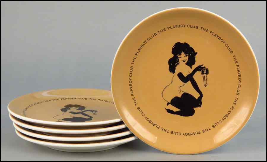 Appraisal: SET OF FIVE MAYER CHINA PLAYBOY CLUB PLATES Diameter ''