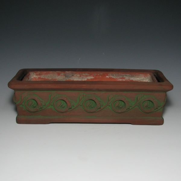 Appraisal: Peters Reed Moss Aztec window box with liner Unmarked Window