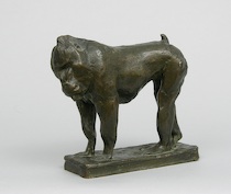 Appraisal: Pierre Robert Christophe French - A Baboon sculpture in cire