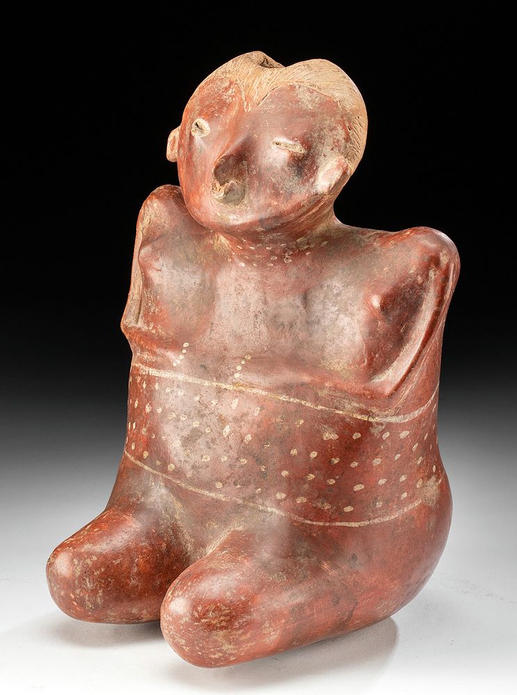 Appraisal: Nayarit Lagunillas Pottery Seated Female Figure Pre-Columbian West Mexico Nayarit