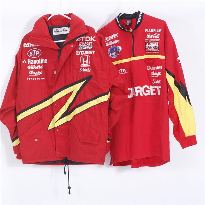 Appraisal: Two Auto Racing Pit Crew Apparel Jackets Size M Red