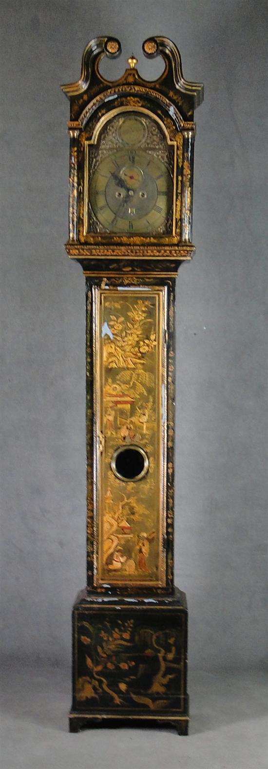 Appraisal: William McInnes Tall Case Clock th Century Chinoiserie decorated with