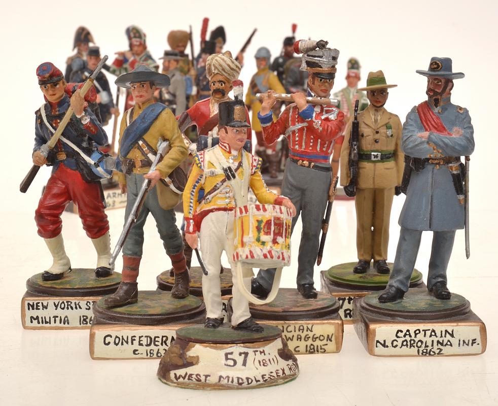 Appraisal: A COLLECTION OF UNBOXED HAND PAINTED 'TRADITIONS' HISTORICAL ERA FIGURES