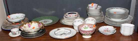 Appraisal: Assorted transfer decorated china partial dinner service and other Continental