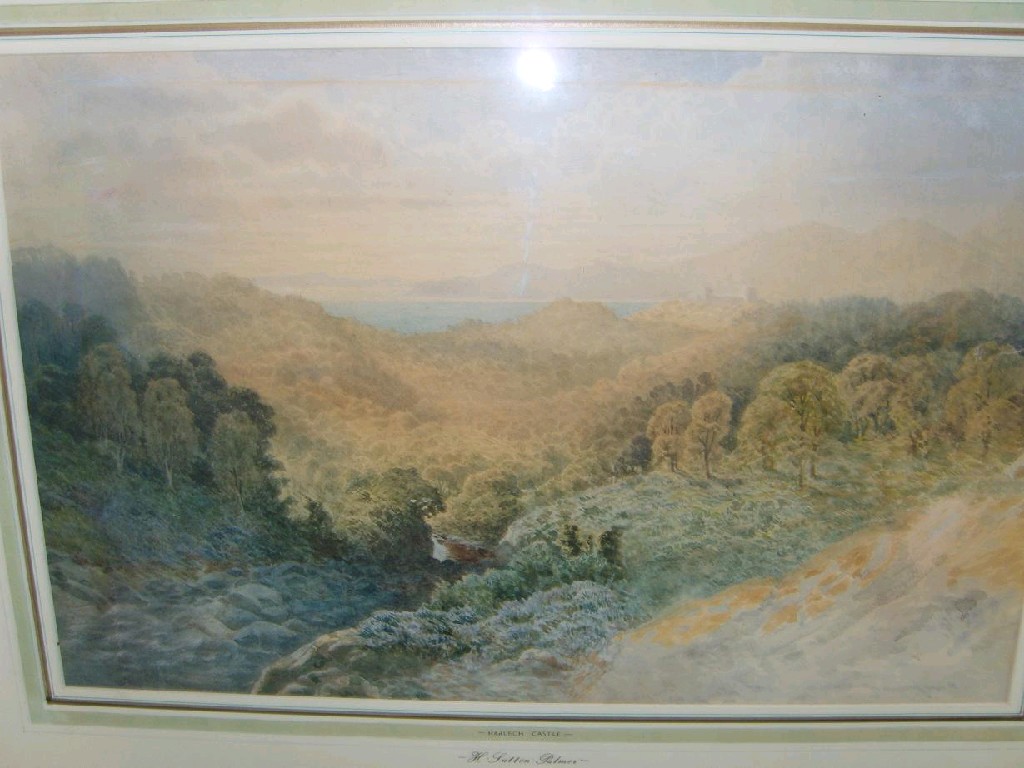 Appraisal: A th century watercolour of an extensive wooded landscape with