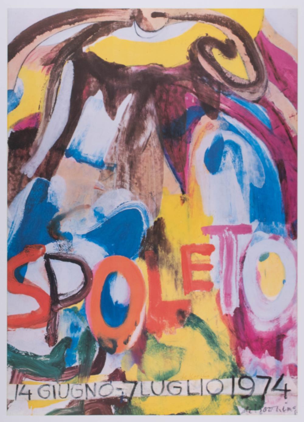 Appraisal: AFTER WILLEM DE KOONING AMERICAN DUTCH - SPOLETO Exhibition poster