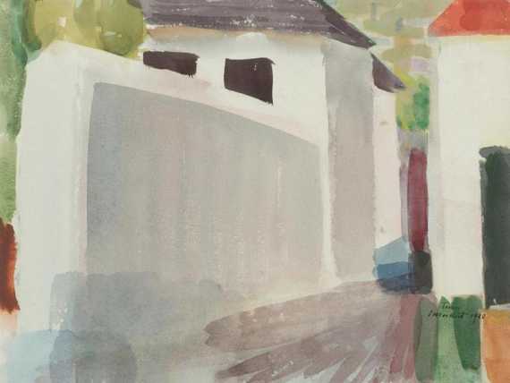 Appraisal: MOILLIET LOUIS Bern - Vevey Village in Ticino Watercolour on